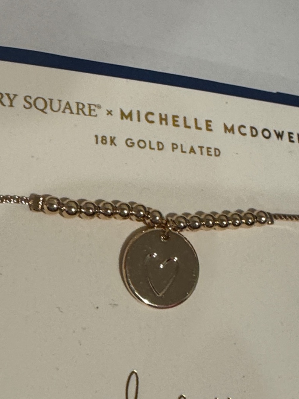NWT Mary Square x Michelle McDowell 18K Gold-Plated 'Chosen' Scripture Bracelet - Picture 3 of 3